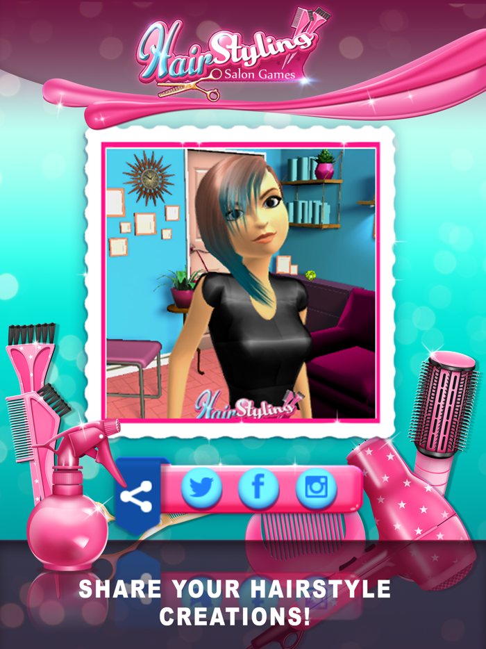 发廊游戏用于头发造型