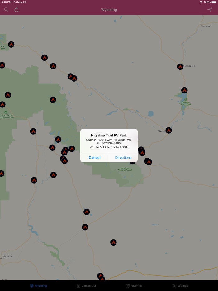 Wyoming-Idaho-Montana Camps RV