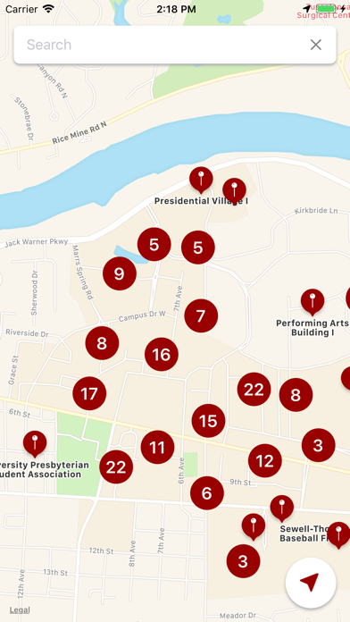 U of Alabama Campus Maps screenshot 3