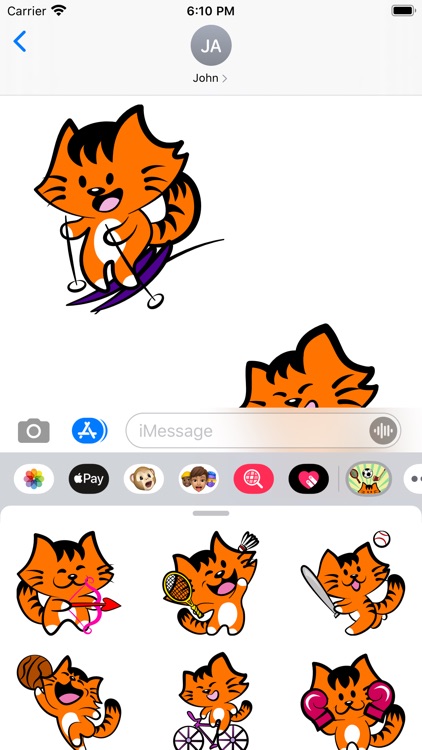 Kikimoji Sports - Cat Stickers screenshot-3