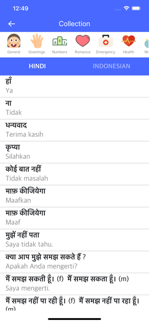 Hindi Indonesian Dictionary