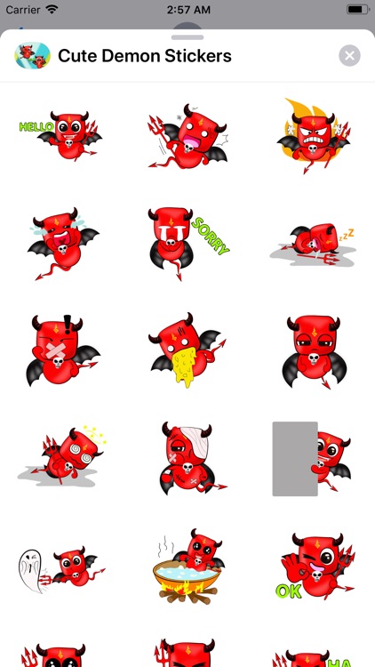 Cute Demon Stickers