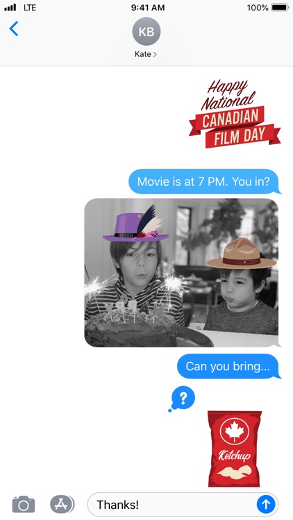 Canadian Film Day Stickers