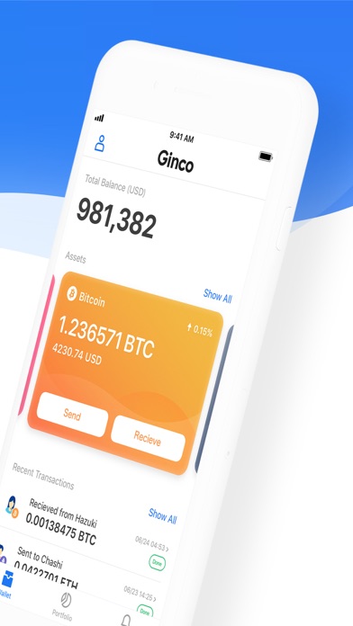 Ginco - Cryptocurrency Wallet screenshot 2