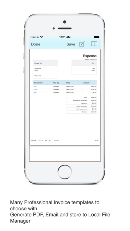 Time Tracker Time invoice pdf screenshot-3