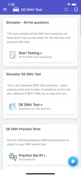 Game screenshot Delaware DMV Practice Test hack