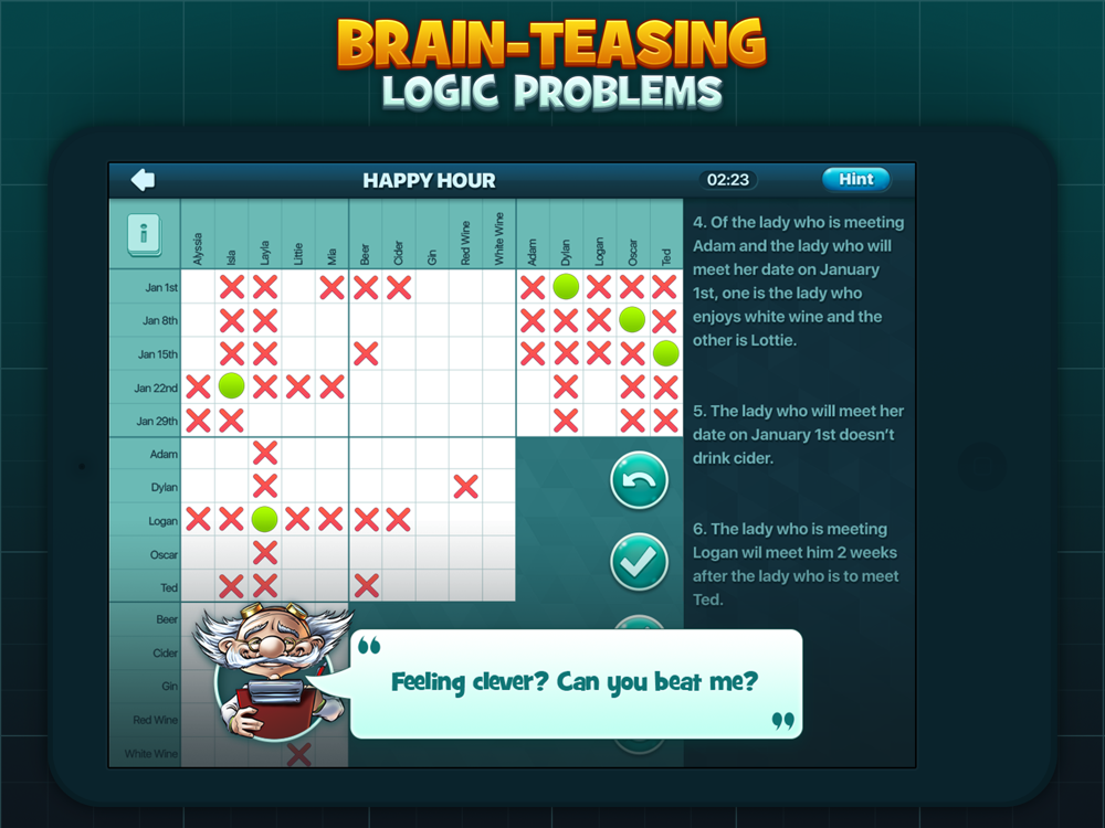 Logic Puzzles Daily App for iPhone - Free Download Logic Puzzles Daily