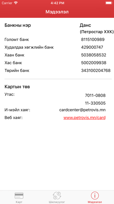 Petrovis Card screenshot 3