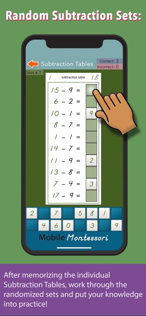 Montessori Subtraction Tables(圖4)-速報App