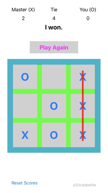 Mastering TicTacToe