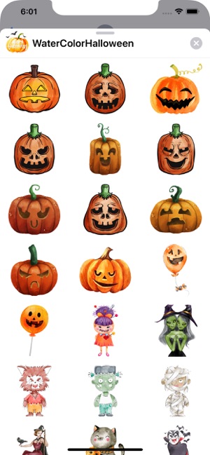 WaterColor Halloween Stickers(圖4)-速報App