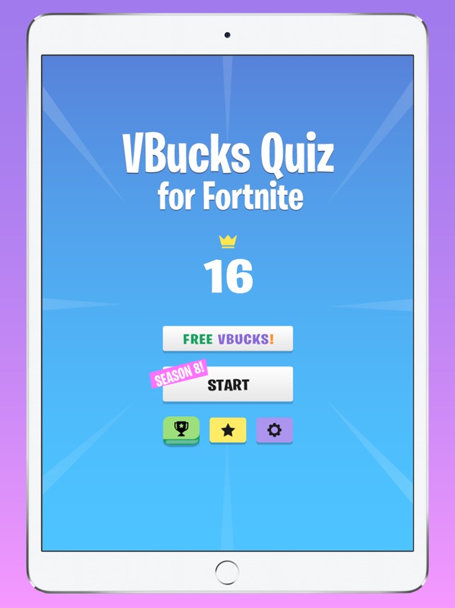 vbucks quiz for fortnite on the app store - fortnite free quiz