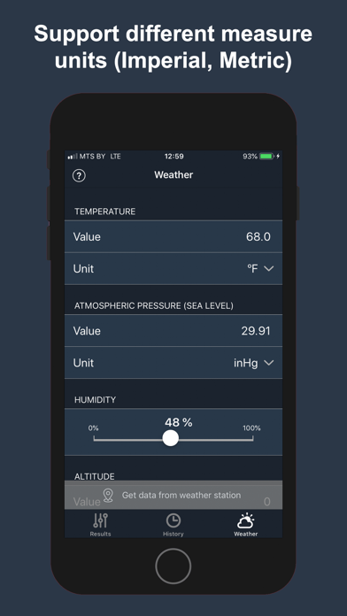 Air Density & Altitude: AirLab screenshot 3