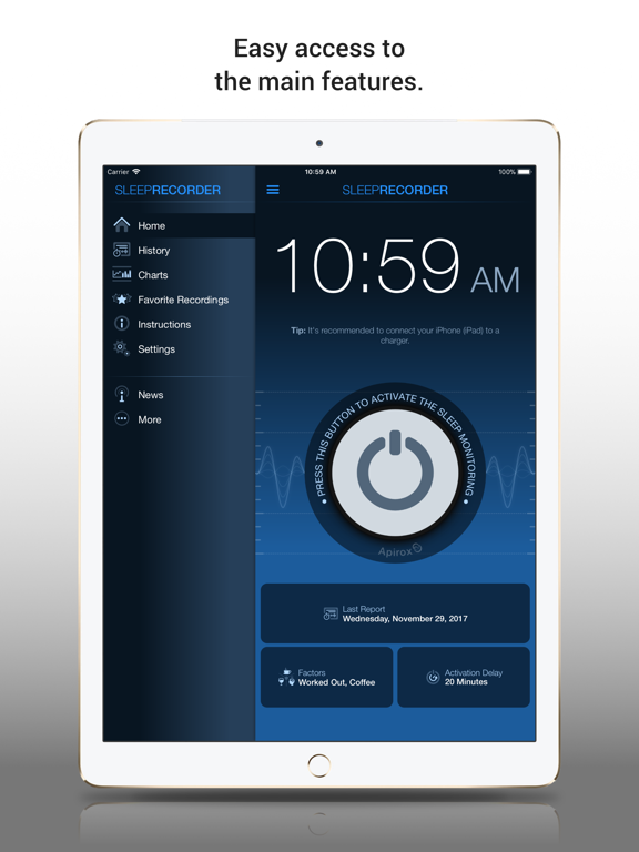 iPad Image of Prime Sleep Recorder