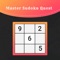 A Master Sudoku Quest initially displays a partially filled grid