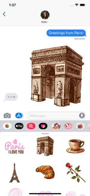 Paris Chic Stickerpack(圖1)-速報App