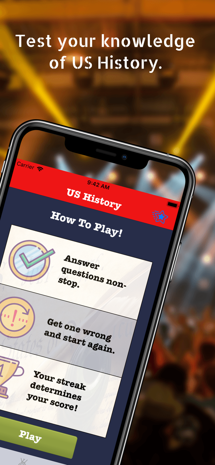 US History Trivia App
