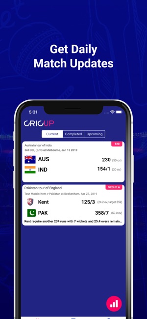 CricUP - Cricket Scores & News(圖2)-速報App