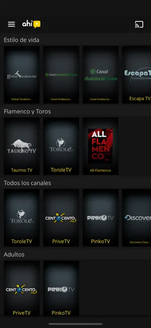 Captura de Pantalla 2 Ahi+TV iphone