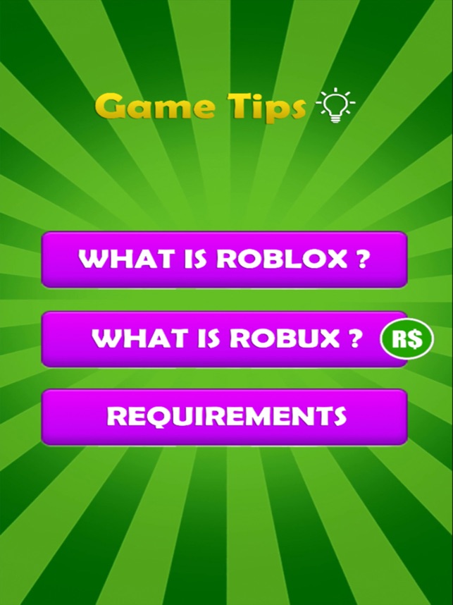 Robux For Roblox L Guide L En App Store - requirements in roblox