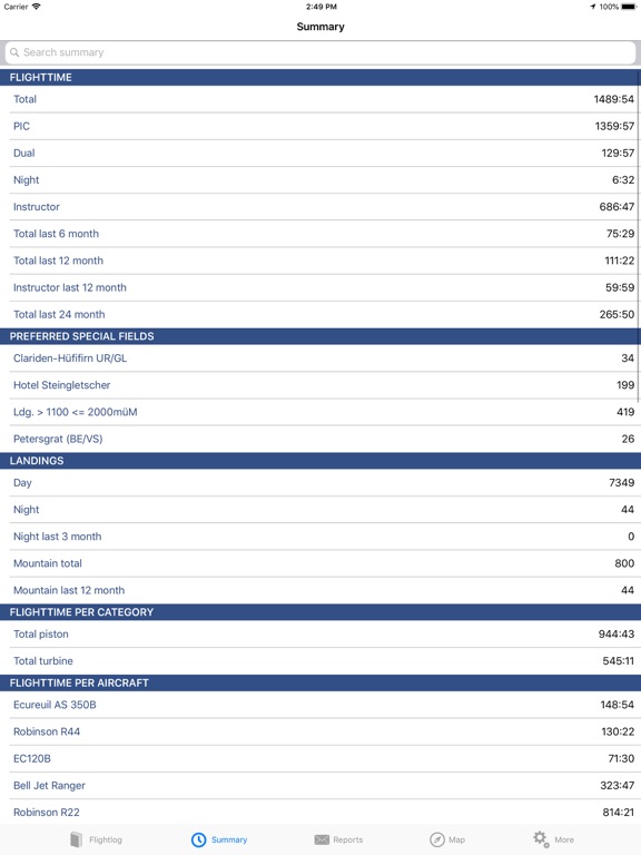 ROTAIR FlightLog screenshot 4
