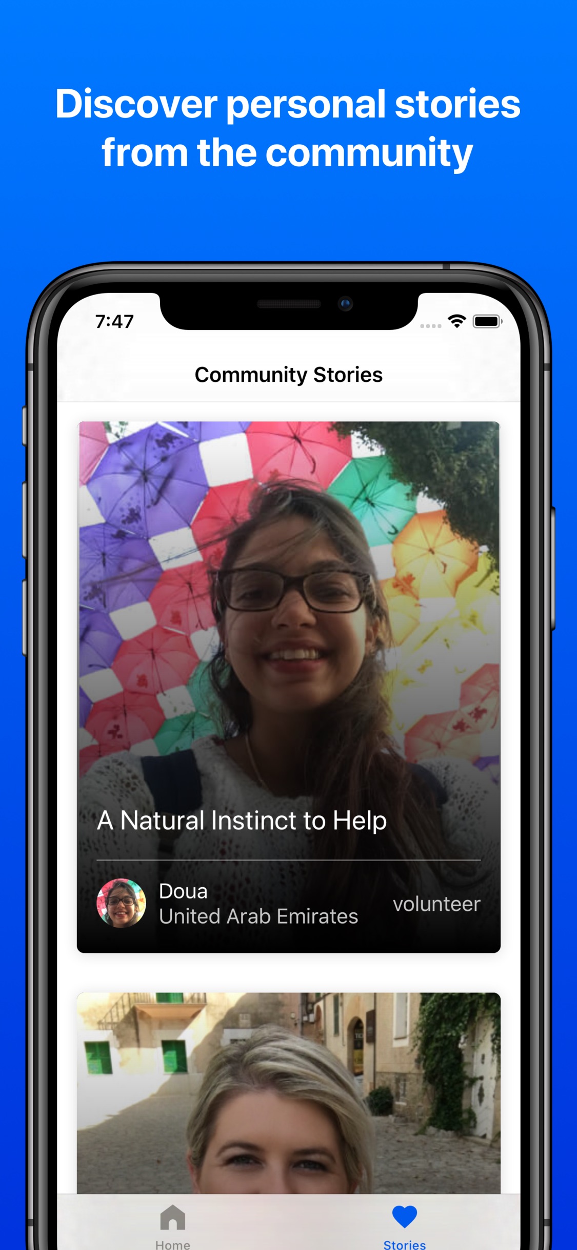 Screenshot do app Be My Eyes – Helping blind see