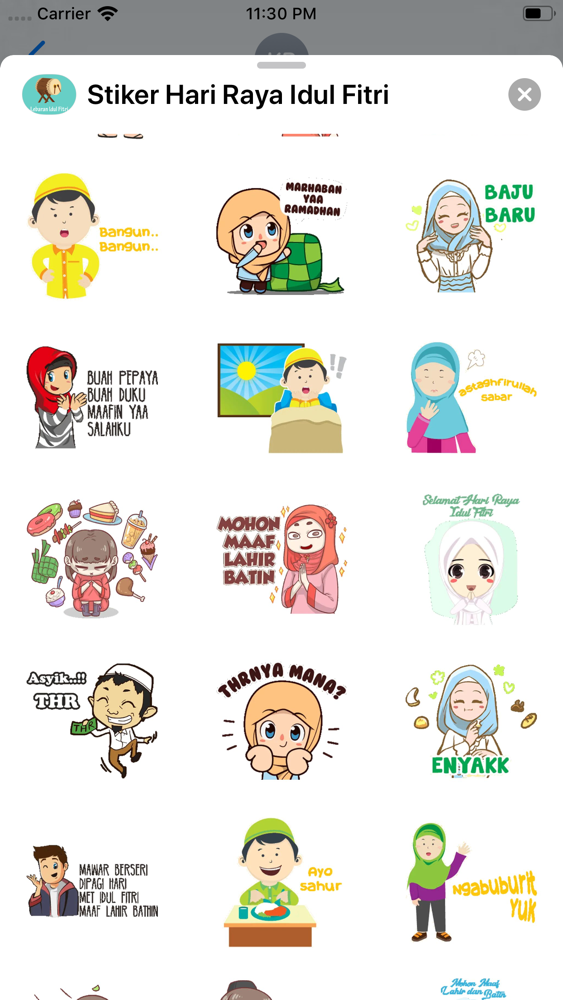 Stiker Hari Raya Idul Fitri