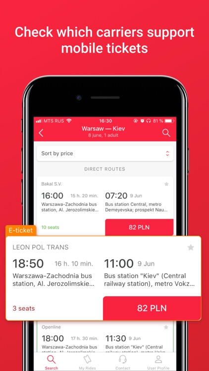 BUSFOR – bus tickets