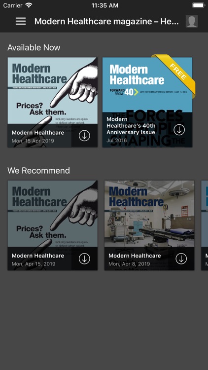 Modern Healthcare Magazine