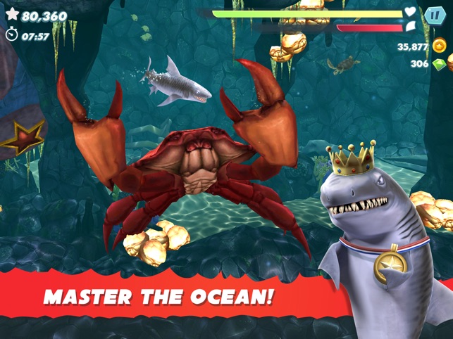 Hungry Shark Evolution On The App Store - destroy a zombie king in roblox zombie attack youtube