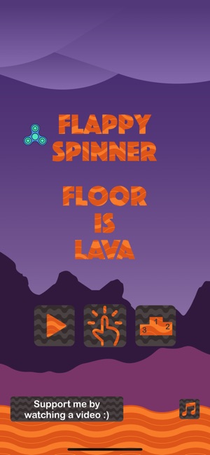 Flappy Spinner - Floor Is Lava