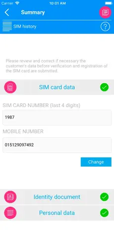 Bildschirmfoto 4 SIM ID-Check by Lebara Retail iphone