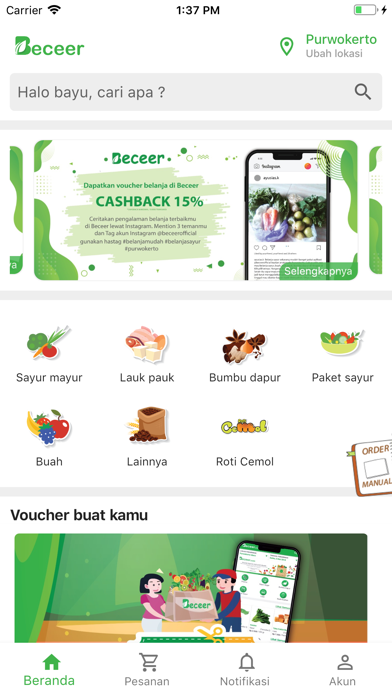 Beceer - Belanja Sayur Onlineのおすすめ画像1