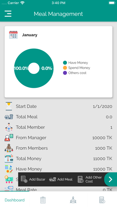 Meal Management screenshot 2