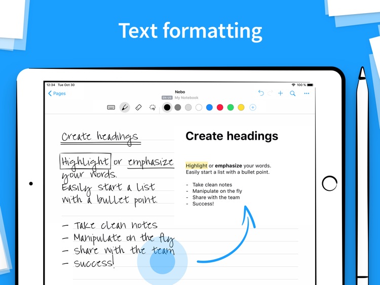 Nebo - Take better notes screenshot-3