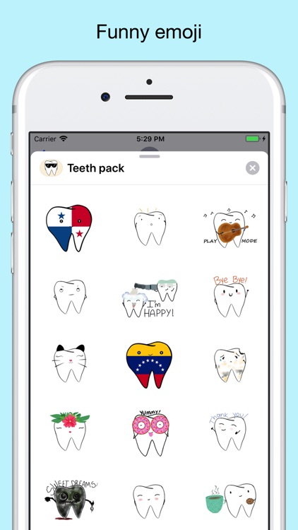 Teeth Emojis & Smiley stickers