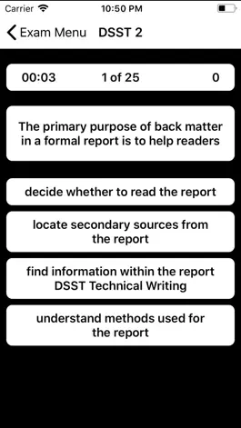 Game screenshot DSST Technical Writing Prep apk