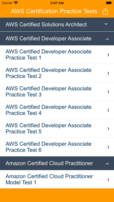 AWS Cert Practice Tests screenshot 2
