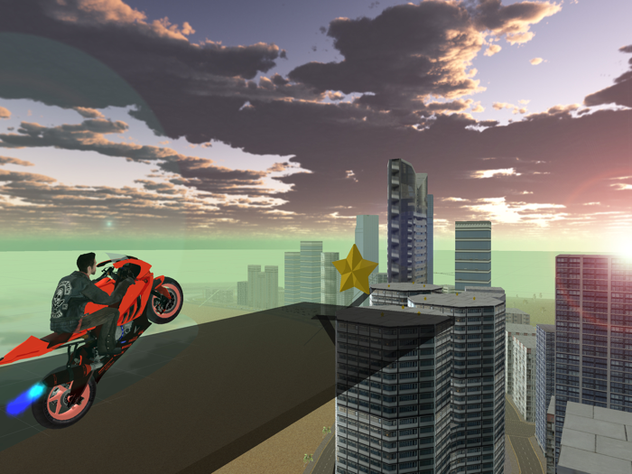 Fast Motorcycle Driver Extreme