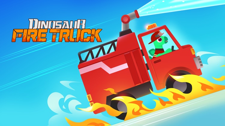 Dinosaur Fire Truck: Kids Game screenshot-0