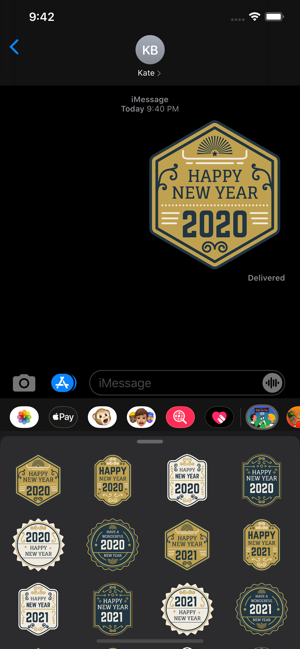 New Year Stickers