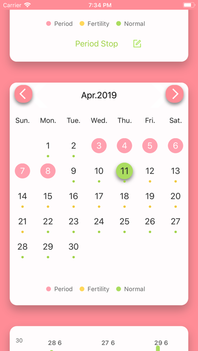 MMD Period Tracker Calendar screenshot 3