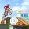Try to drive your bike to the checkered flag to complete each level