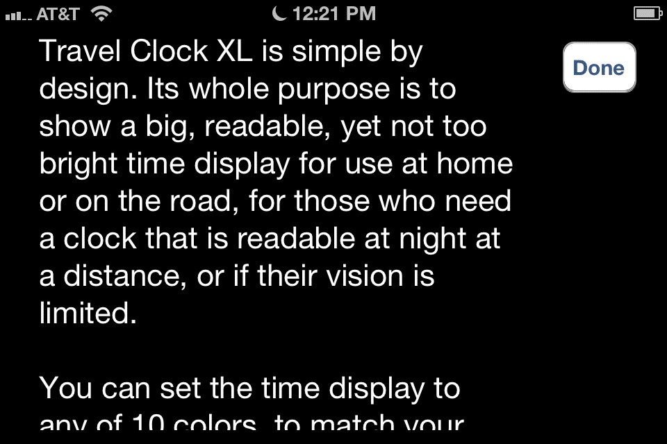 Travel Clock XL screenshot 4