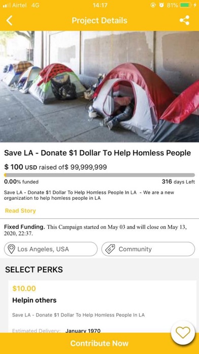 Donation Crowdfunding screenshot 3