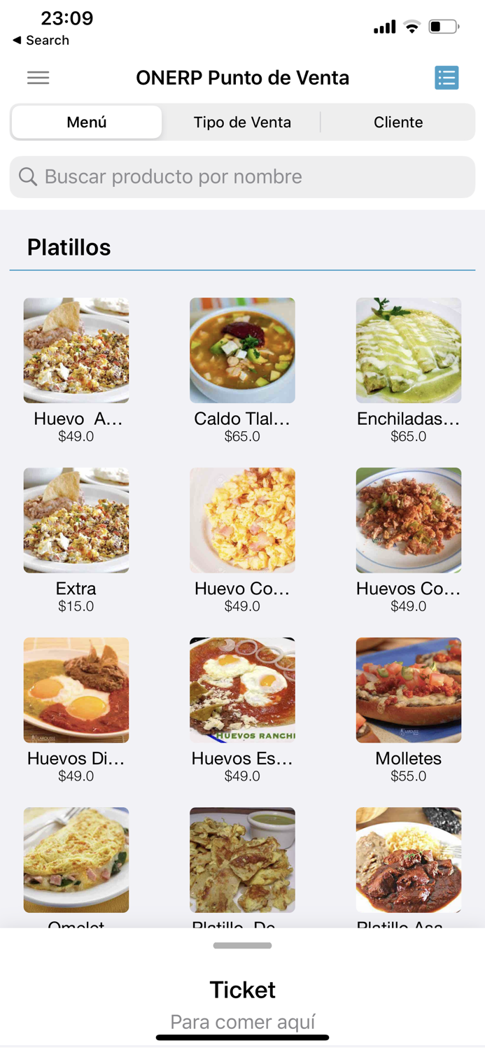 ONERP Punto de Venta