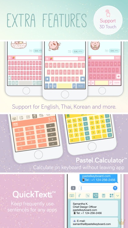 Pastel Keyboard Themes Color screenshot-3