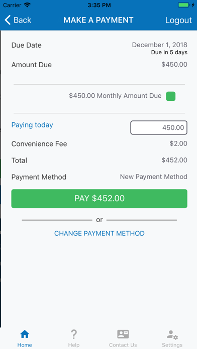 Carpay screenshot 2