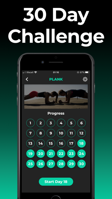 Plank Challenge 30 day workout screenshot 2