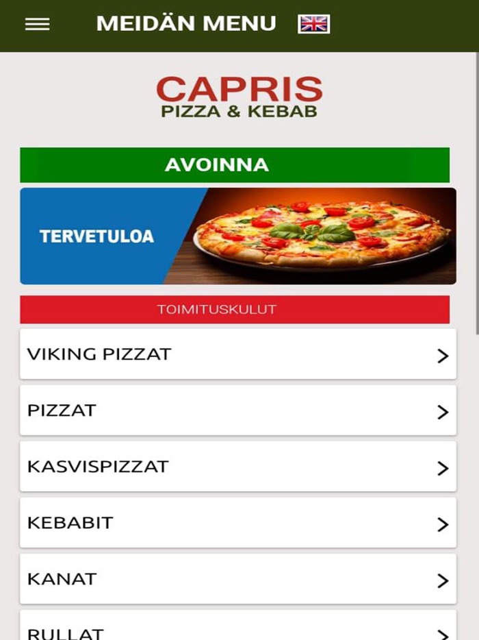 Capris Pizza  Kebab